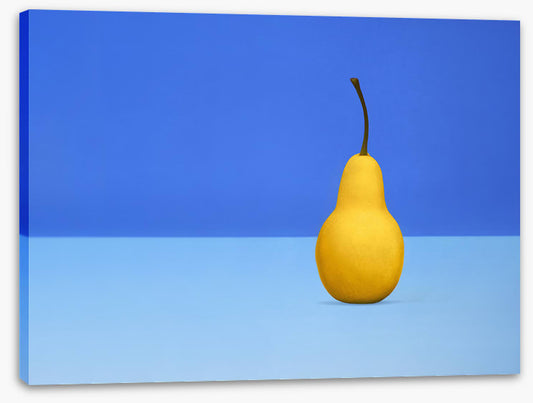 Cool blue pear