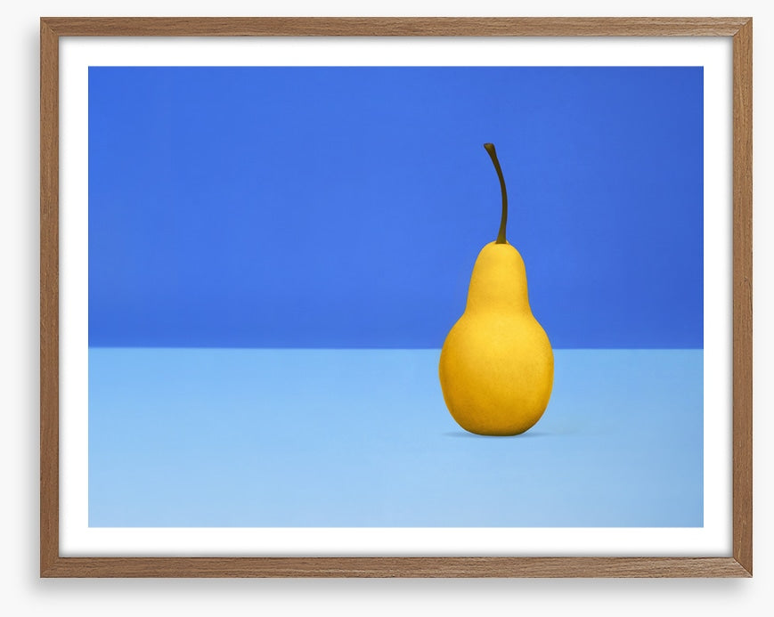Cool blue pear