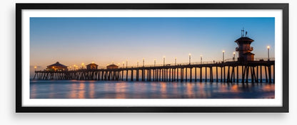 Twilight pier panorama