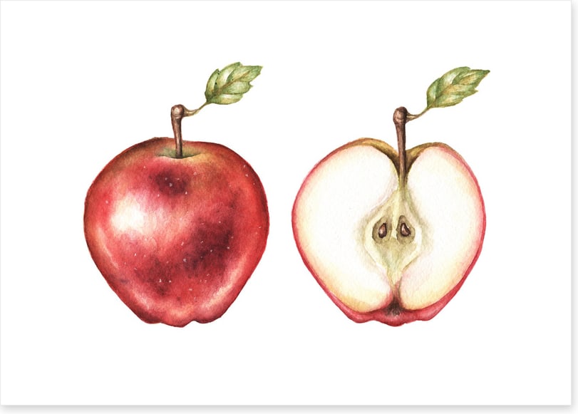 Half past apple