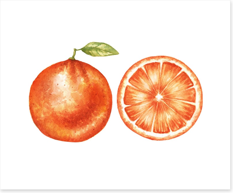 Half past orange