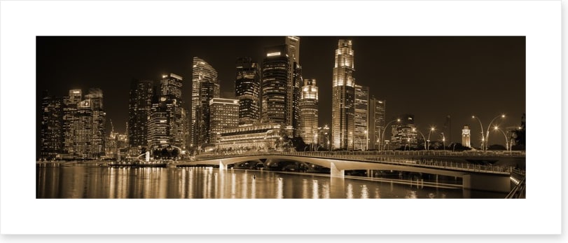 Singapore in sepia