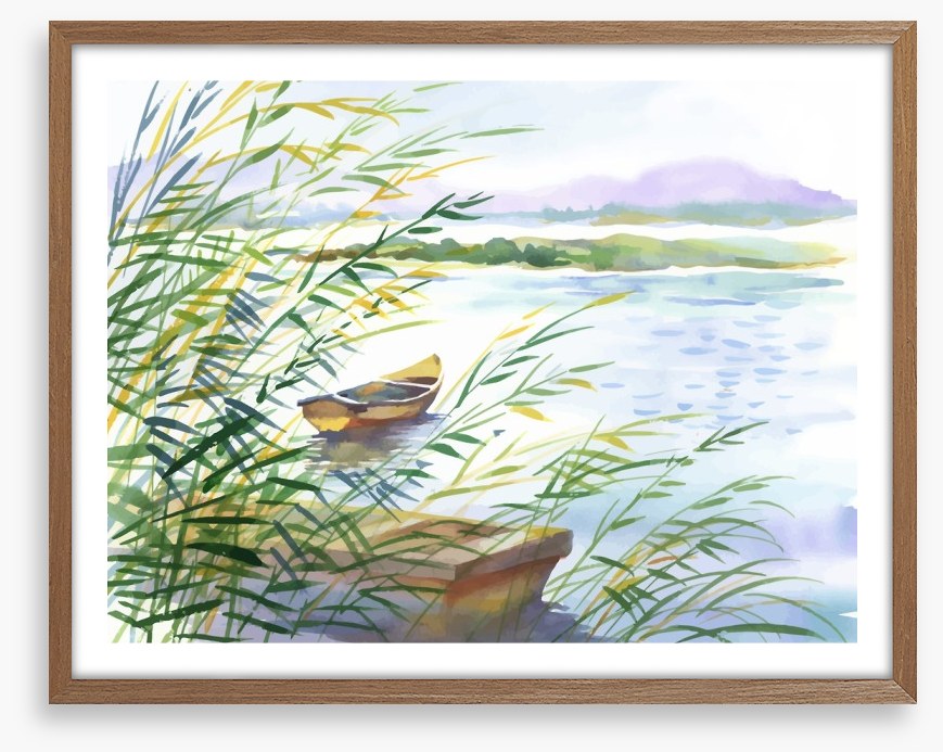 Bobbing behind the reeds