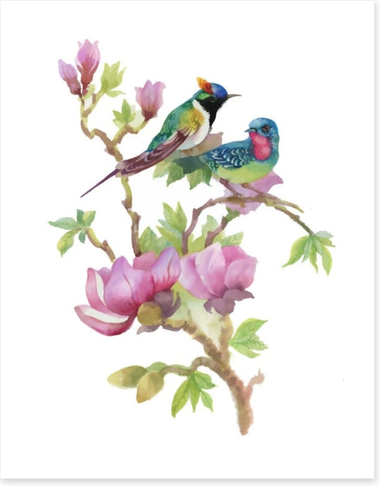 In the magnolia tree