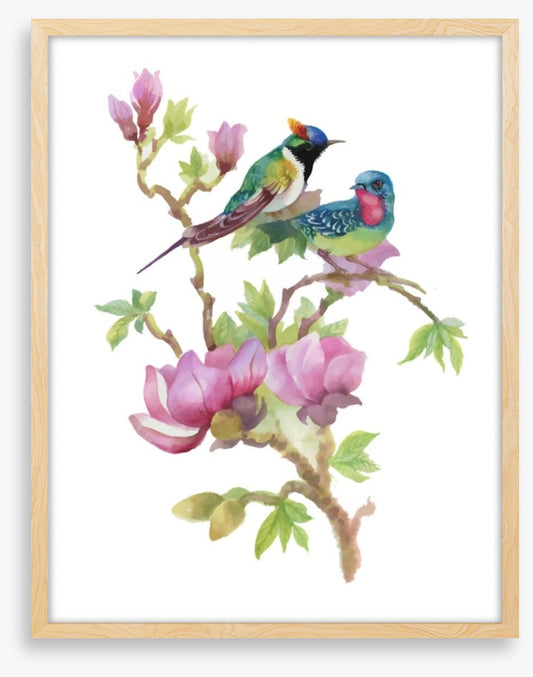 In the magnolia tree