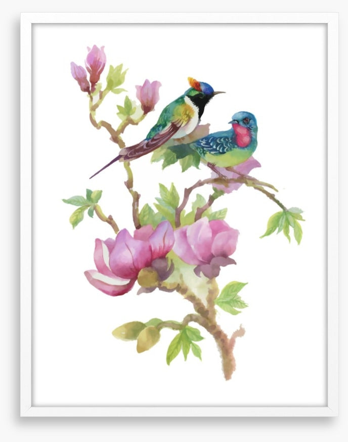 In the magnolia tree