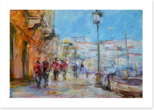 Along the embankment