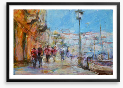 Along the embankment