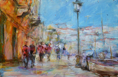 Along the embankment
