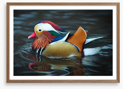 Majestic mandarin duck