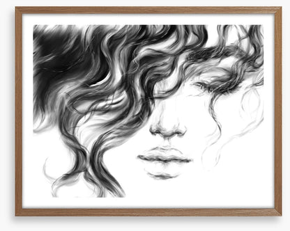 Behind the curls