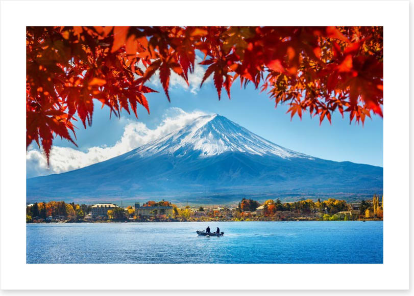 Kawaguchiko lake autumn