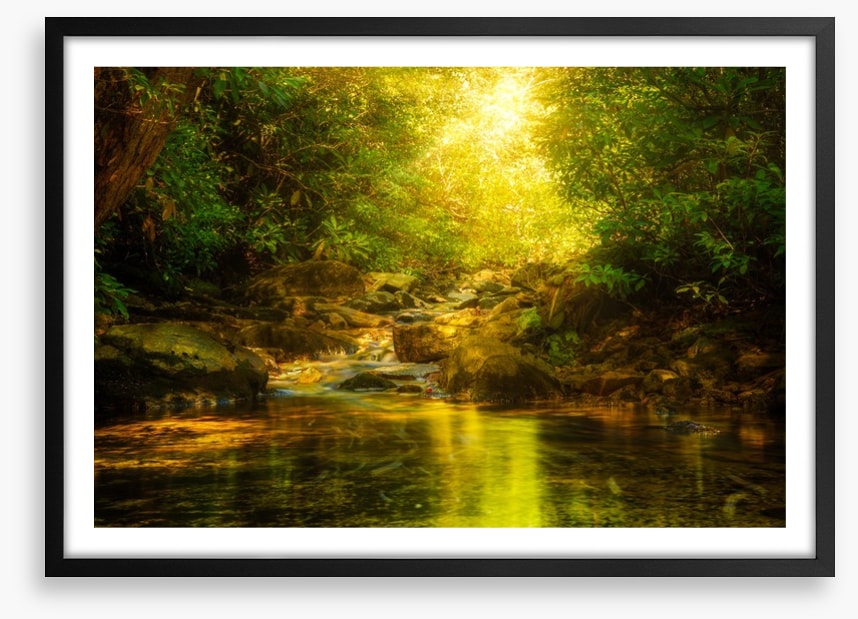 Sunburst river rays