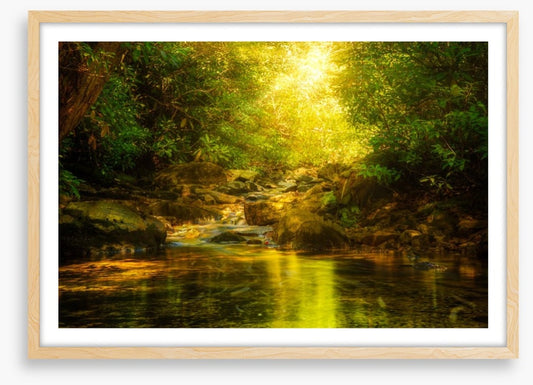 Sunburst river rays