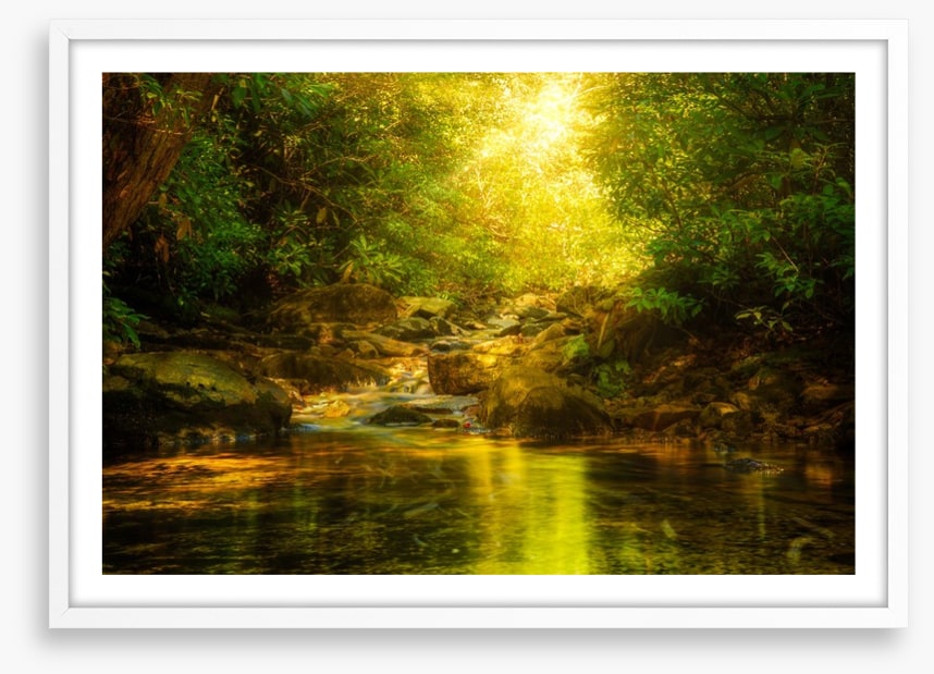 Sunburst river rays