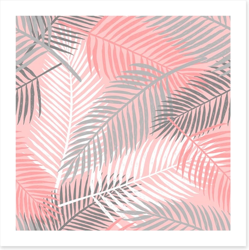 Pink palm breeze