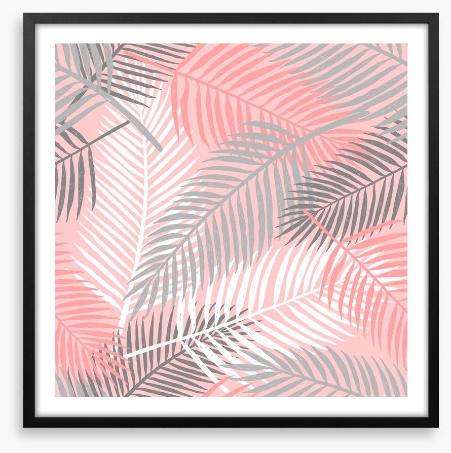 Pink palm breeze