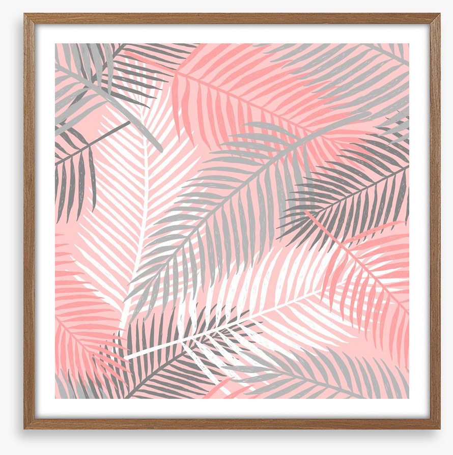 Pink palm breeze