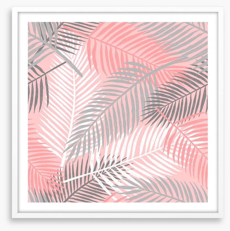 Pink palm breeze