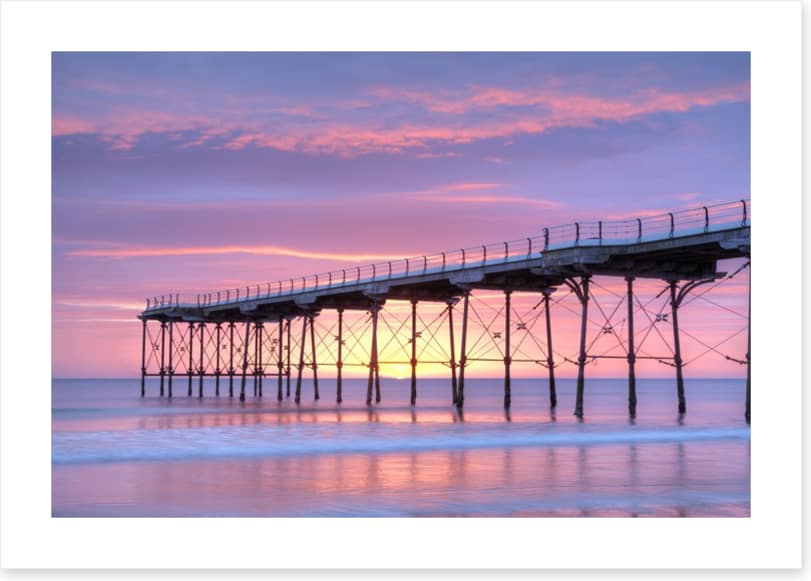 Pink dawn pier