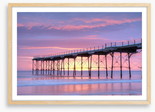 Pink dawn pier