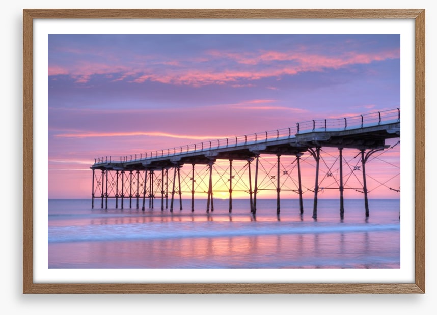 Pink dawn pier
