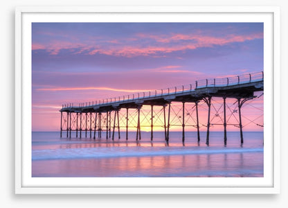 Pink dawn pier