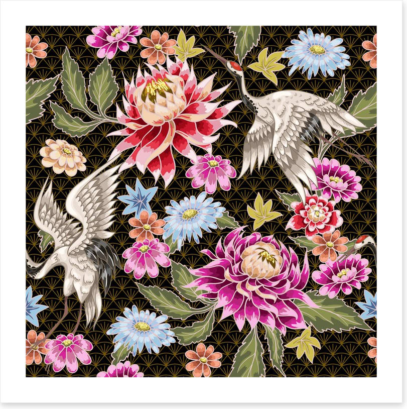 Chrysanthemum cranes