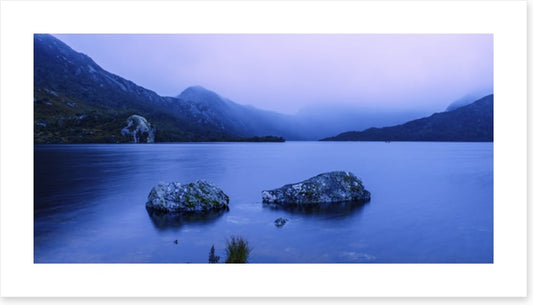 Cloudy and calm