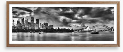Sydney harbour monochrome