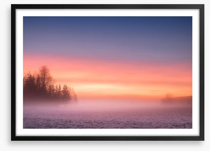 Pink mist morning