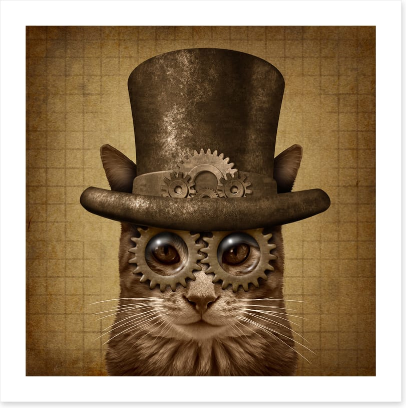 The steampunk cat