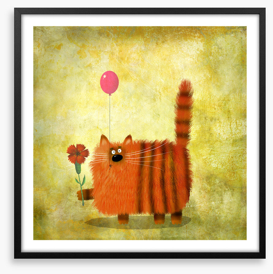 Tabby cat balloon