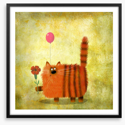Tabby cat balloon