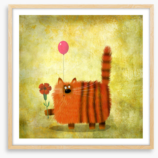 Tabby cat balloon