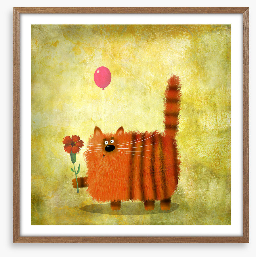 Tabby cat balloon
