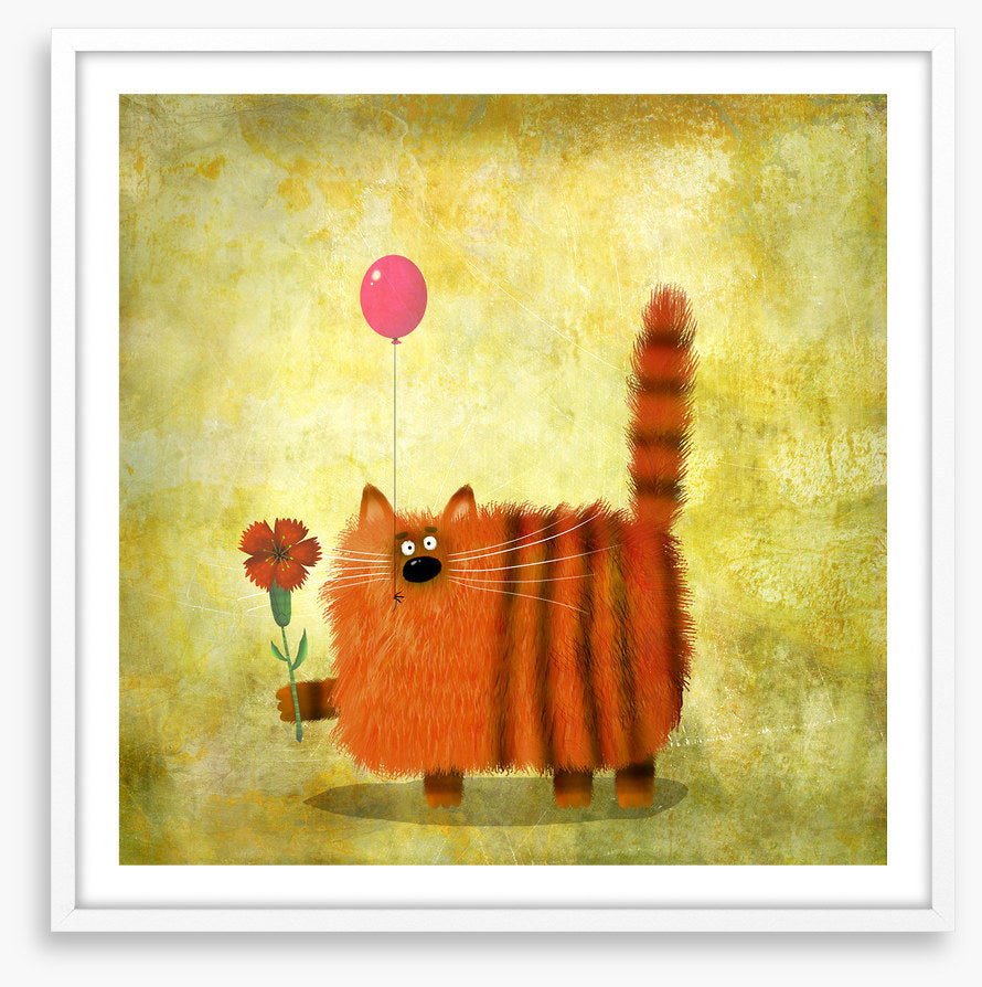 Tabby cat balloon