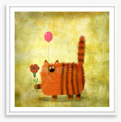 Tabby cat balloon