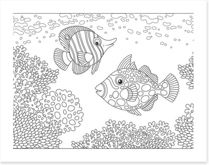 Colour me coral fish