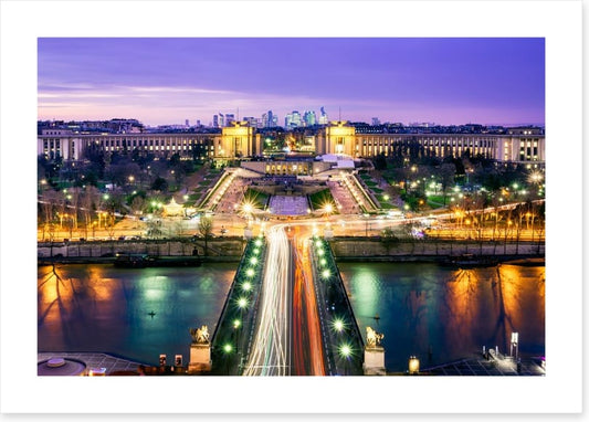 Trocadero garden twilight