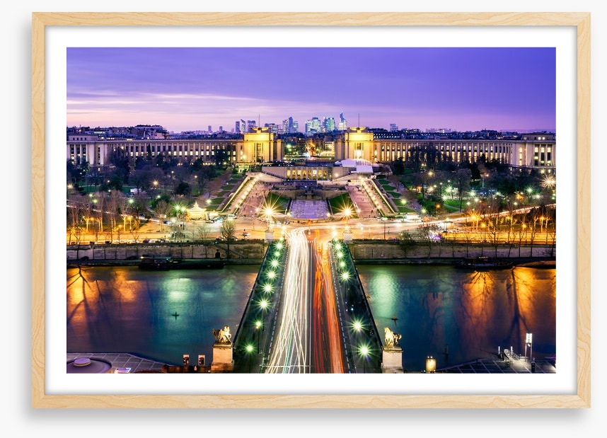 Trocadero garden twilight