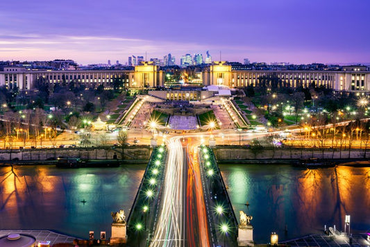 Trocadero garden twilight