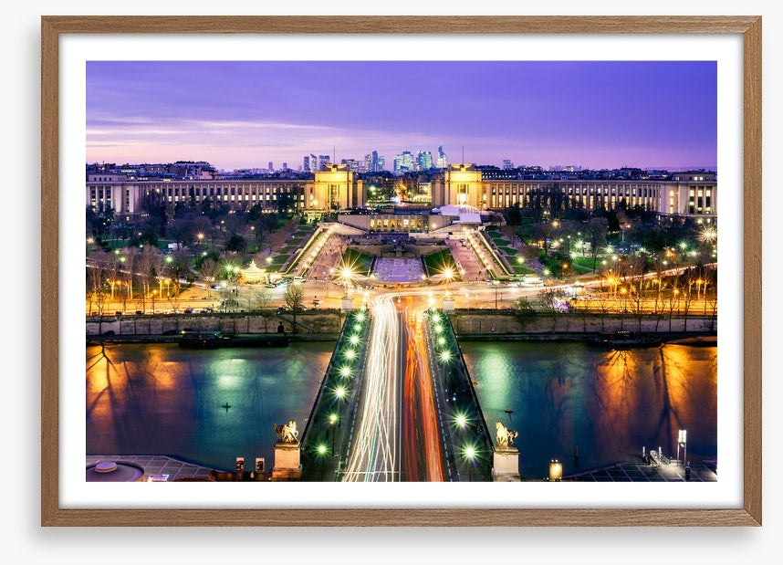 Trocadero garden twilight