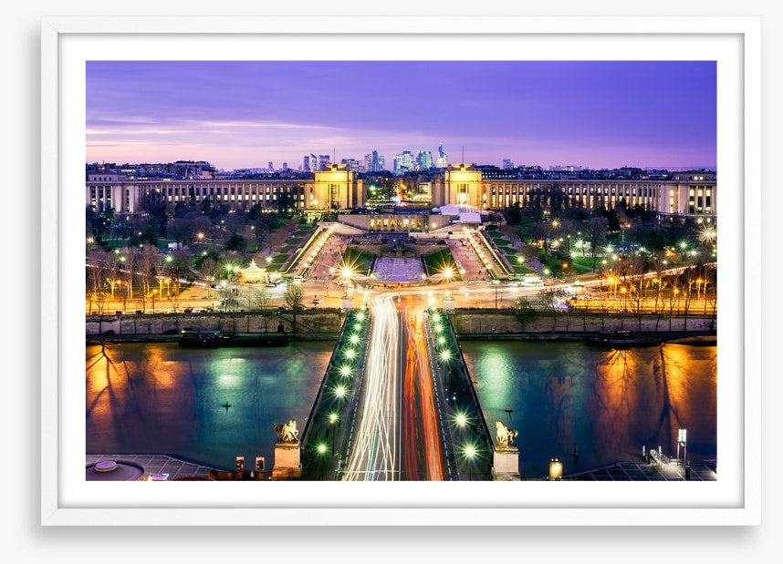 Trocadero garden twilight