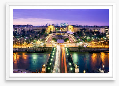 Trocadero garden twilight