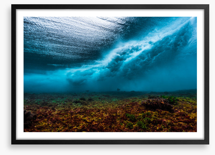 Below the breaking wave