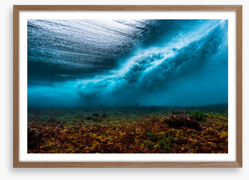 Below the breaking wave