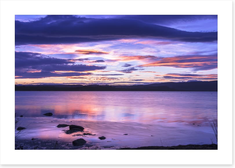 Moulting lagoon at dusk