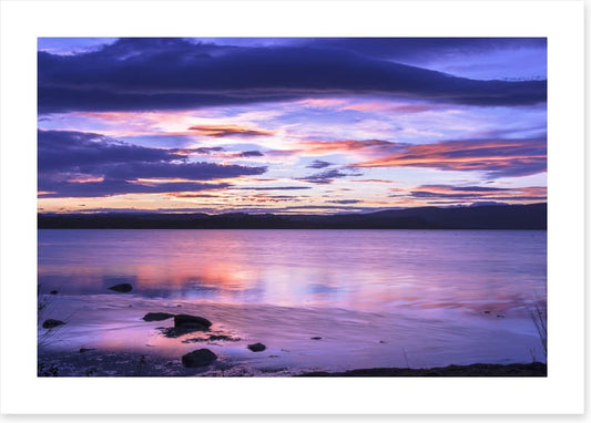 Moulting lagoon at dusk