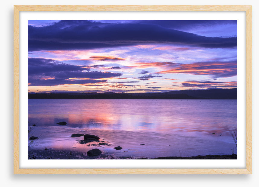 Moulting lagoon at dusk